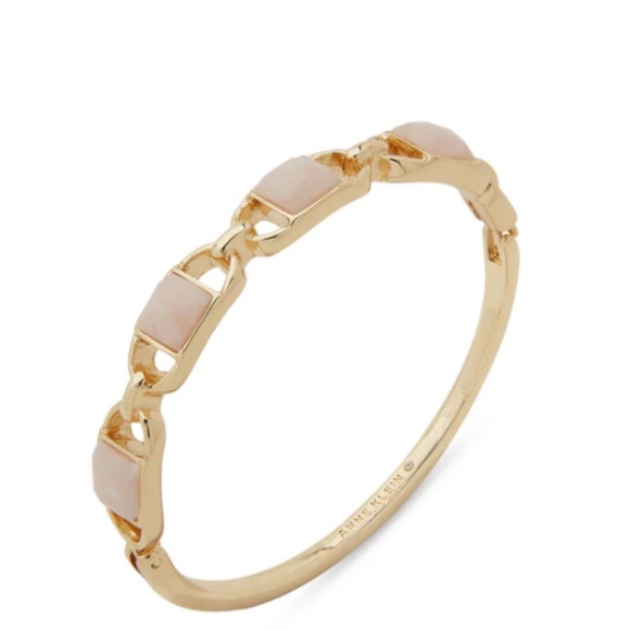 Anne Klein Goldtone Rose Quartz Oval Hinge
Bracelet NWOT - Picture 2 of 2